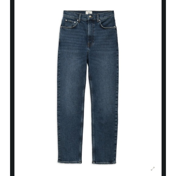 Anine Bing Samara Denim Jean in Mid Indigo color (23)